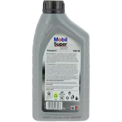 Bidon huile moteur MOBIL S2000 10W40 Formula-P - 1 L - 4 saisons