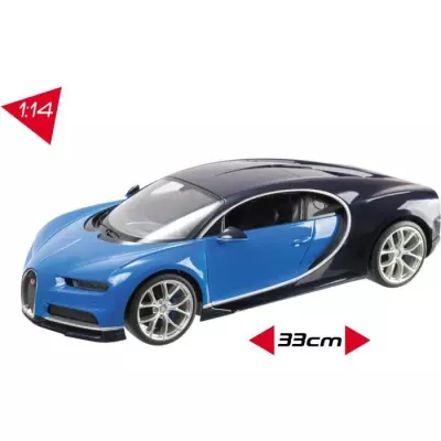 Voiture radiocommandée Bugatti Chiron 1:14 avec effets lumineux - Modèle aléatoire