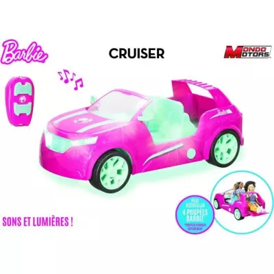 Véhicule télécommandé Barbie Cruiser SUV 44cm - Sons et lumières