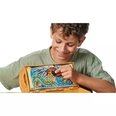 Coffre aux Trésors Dragons Realm: Coffre interactif avec figurines et trésors