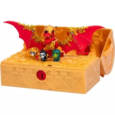 Coffre aux Trésors Dragons Realm: Coffre interactif avec figurines et trésors