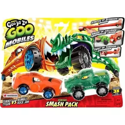 Véhicules miniatures MOOSE TOYS - GOO MOBILES - TURBO TYGER VS RUMBLER JAW
