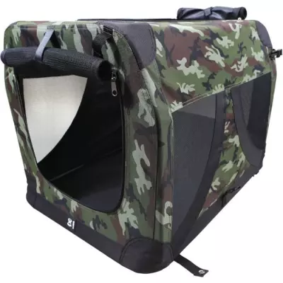 Caisse de transport pliable M PETS - L - Camouflage