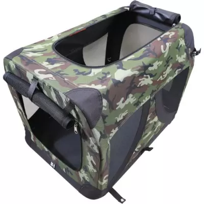Caisse de transport pliable M PETS - L - Camouflage