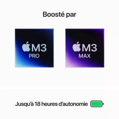 Nouveau MacBook Pro M3 Pro (2023) - RAM 18Go - 1To - Argent