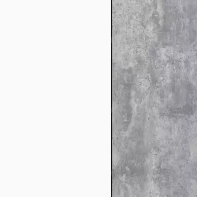 Armoire à chaussures MISCA - Style contemporain effet béton et blanc