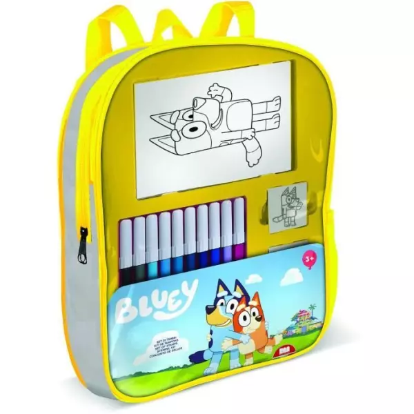 Sac a dos garni - MULTIPRINT - 24120 - 4 tampons Bluey