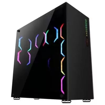 ABKONCORE BOITIER PC R780 Sync - rétro éclairage RGB - Noir - Verre trempé - Format E-ATX (ABKO-RMS-780-SYNC)