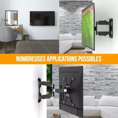 Support Mural TV Inclinable pour écrans 40-65 Pouces