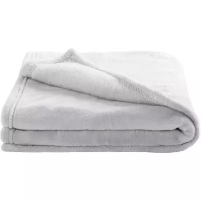 Couverture Microdoux DOMIVA en Microfibre 100% Polyester - Perle