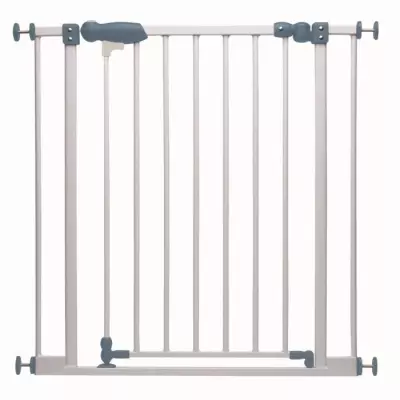 Barrière de sécurité NIDALYS ENZO - seuil plat - blanc - 72x6x78 cm