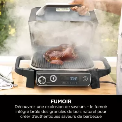 Barbecue électrique NINJA Woodfire OG701EU - Grill, fumoir & air fryer