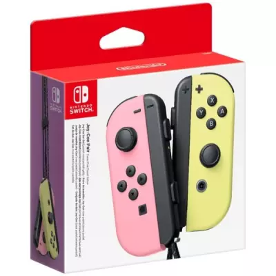 Manettes Joy-Con Nintendo Switch Rose & Jaune Pastel - 12x13x5 cm