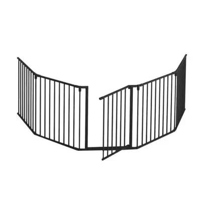 Barrière Pare-feu pliable avec portillon - sécurité cheminée/poêle