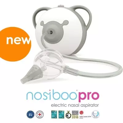 Mouche-bébé électrique NOSIBOO Pro - Gris, pratique et efficace