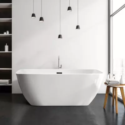 Baignoire ilot OCEANIC Stellã - Blanc - Dimensions compactes