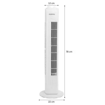 Ventilateur colonne OCEANIC - Puissant et Compact - Blanc
