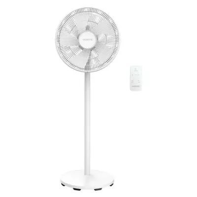 Ventilateur de pied digital 50W - Ø40cm - 3 vitesses - Blanc