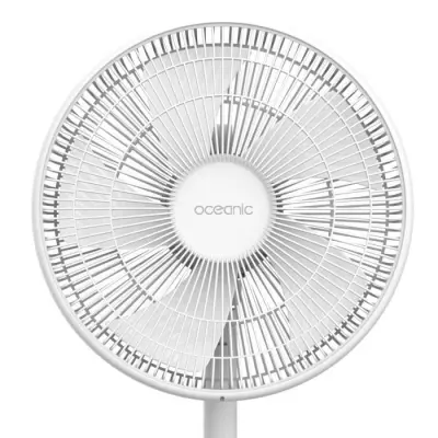 Ventilateur de pied digital 50W - Ø40cm - 3 vitesses - Blanc