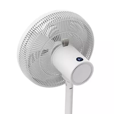 Ventilateur de pied digital 50W - Ø40cm - 3 vitesses - Blanc