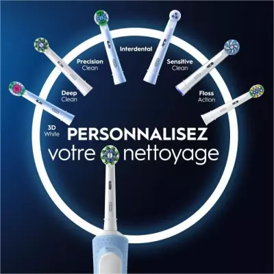 Brosse à dents électrique ORAL-B Vitality Pro - Bleue - 3 modes de brossage