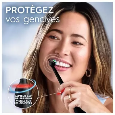 Lot de 2 Brosse à dents électriques Oral-B Pro 3 3900 - 2 manches noirs