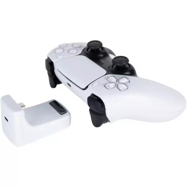 Batterie externe pour manettes Joy-Con - Nintendo Switch 2 - Konix - Indicateur de charge LED - 10 modes d'éclairage RVB - Noir