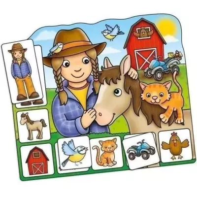 Jeu de Memo Old MacDonald Lotto - Apprentissage Ludique
