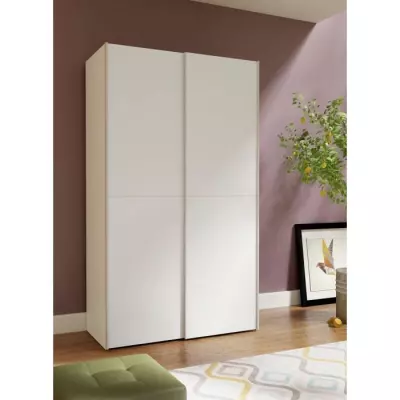Armoire 2 portes coulissantes blanc mat - Design éco-responsable