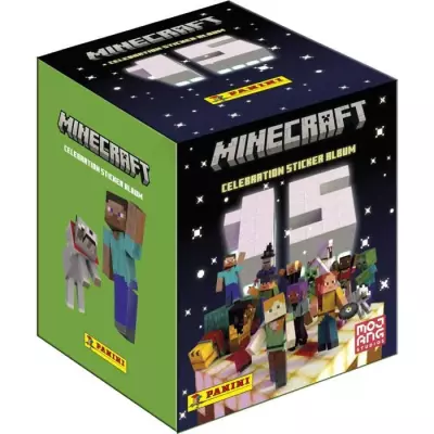 Boîte de Stickers PANINI Minecraft 3 - 15ème anniversaire (180 stickers)