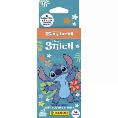 Blister 6 pochettes + 1 carte EL - PANINI - STITCH TC - Jeu de stickers