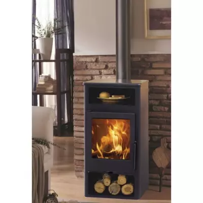 Poele a bois PANADERO Swan Ecodesign - 5,9 kw - Bûches 40 cm