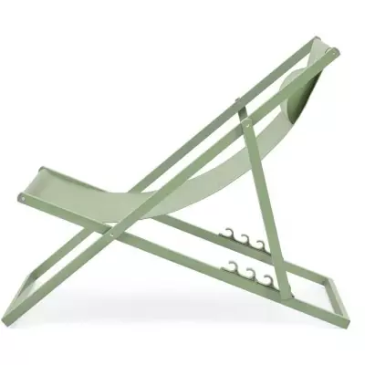 Chilienne PAROS - Confort kaki pour se prélasser - L 63 x P 104 x H 85 cm