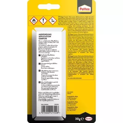 PATTEX Colle Spécialités Matériaux pour Chaussures - Tube 30g