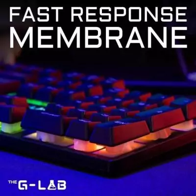 Clavier Gaming - Membrane RGB - THE G-LAB - KEYZ-CAESIUM/FR - FR Layout - 12 raccourcis - 19 touches anti ghosting Clavier Gaming - Membrane RGB - THE G-LAB - KEYZ-CAESIUM/FR - FR Layout - 12 raccourcis - 19 touches anti ghosting
