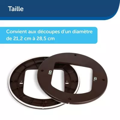 Adaptateur d'installation pour chatière PETSAFE PPA19-16811 - Brun