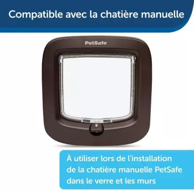 Adaptateur d'installation pour chatière PETSAFE PPA19-16811 - Brun