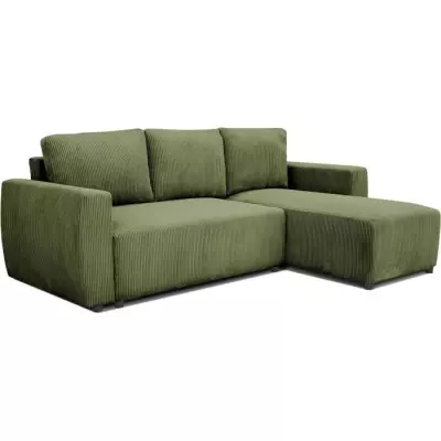 Canapé d'angle convertible réversible PHARELL - Kaki Canapé d'angle convertible réversible PHARELL - Kaki