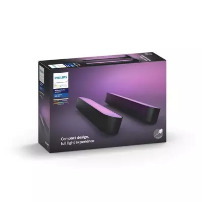 Lampe connectée Philips Hue Hue Play pack de 2 - Noir - Ambiance lumineuse AMPOULE INTELLIGENTE