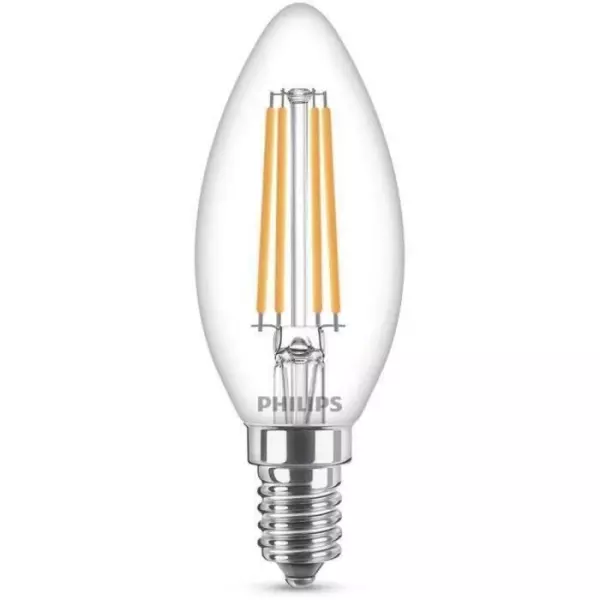 Ampoule LED PHILIPS Non dimmable - E14 - 60W - Blanc Froid