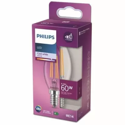 Ampoule LED PHILIPS Non dimmable - Puissant éclairage Blanc Froid