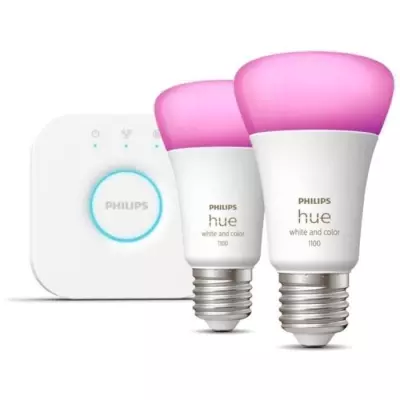 Philips Hue White and Color Ambiance: Kit de démarrage 2 ampoules E27