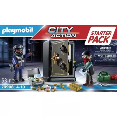 Pack de démarrage Playmobil 70908 Policier cambrioleur de coffre-fort