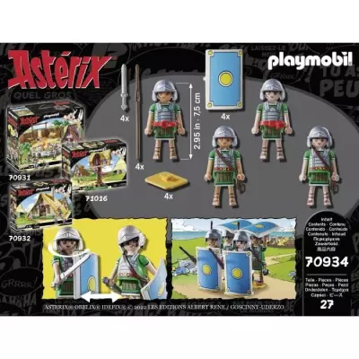 Figurines de légionnaires romains Astérix - Jeu de 27 pièces pour enfants dès 5 ans