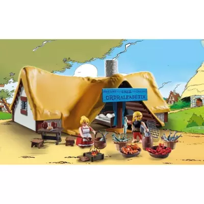 Découvrez la Hutte d'Ordralfabetix PLAYMOBIL 71266 - Village Astérix rampant, mini-garage de collection