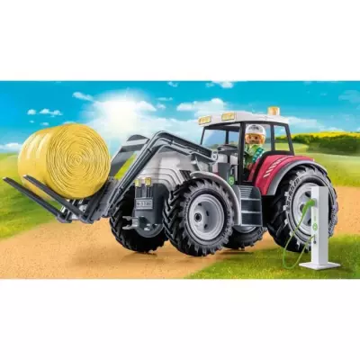 Découvrez le PLAYMOBIL 71305 Grand tracteur électrique, Country La vie a la ferme!