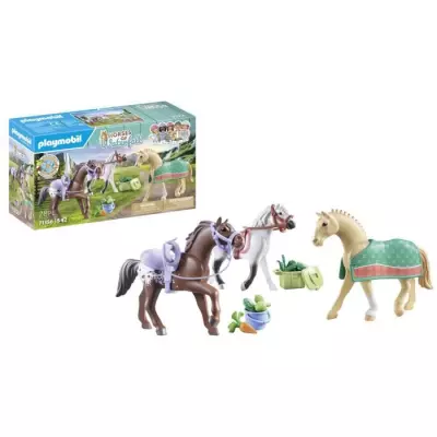 Figurines de chevaux Playmobil - Horses of Waterfall, 28 pièces