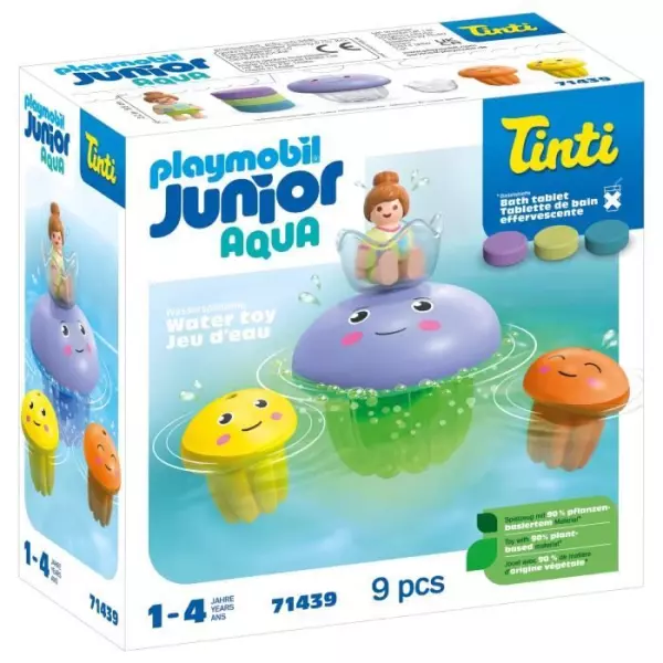 PLAYMOBIL Junior 71439 Famille de méduses, Junior AQUA Tinti, Jouet pour le bain, Des 12 mois