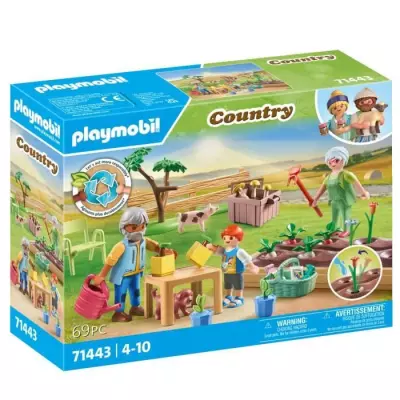 Découvrez le set PLAYMOBIL 71443 Grands-parents et potager - Country - Des 4 ans