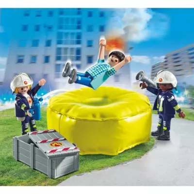 Sauvetage héroïque avec les pompiers PLAYMOBIL 71465 - Univers miniature